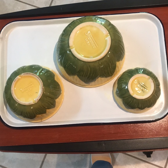 3 Vintage Corn King Farmhouse Bowls by Shawnee Pottery - Picture 2 of 16